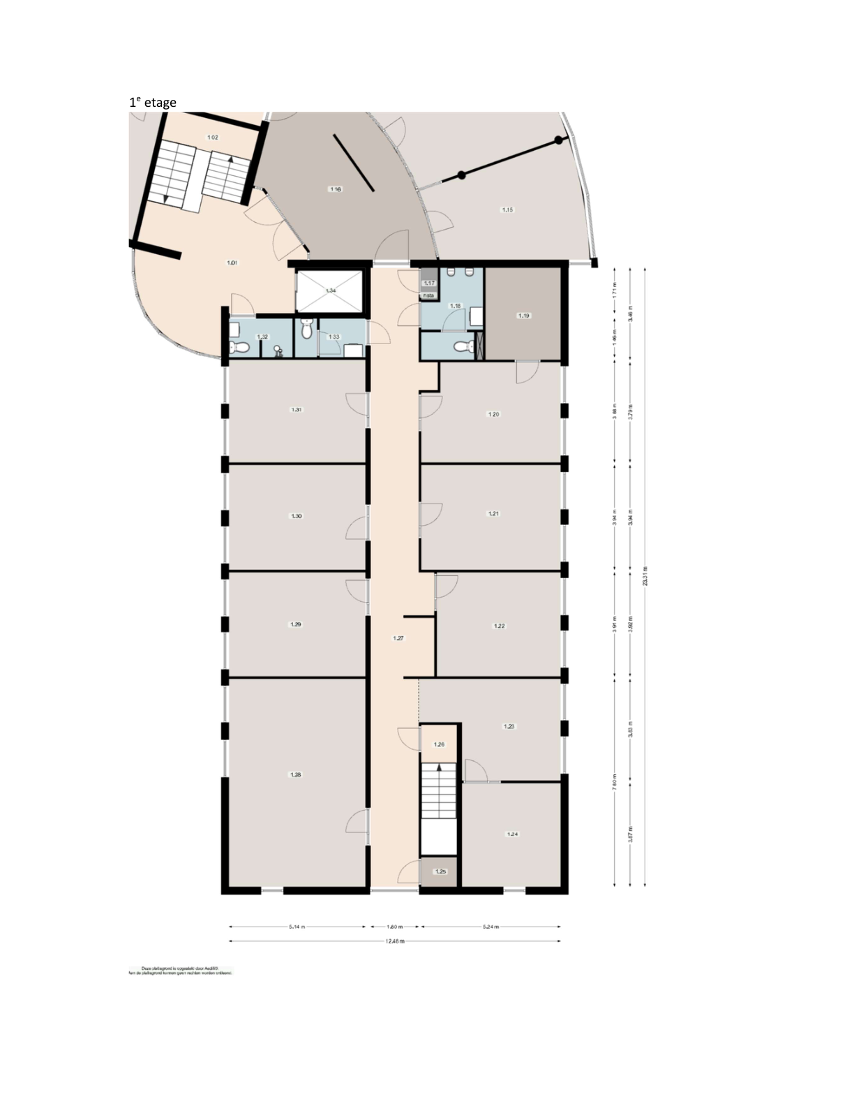 Plattegrond 1 van Zoom 2 in Assen