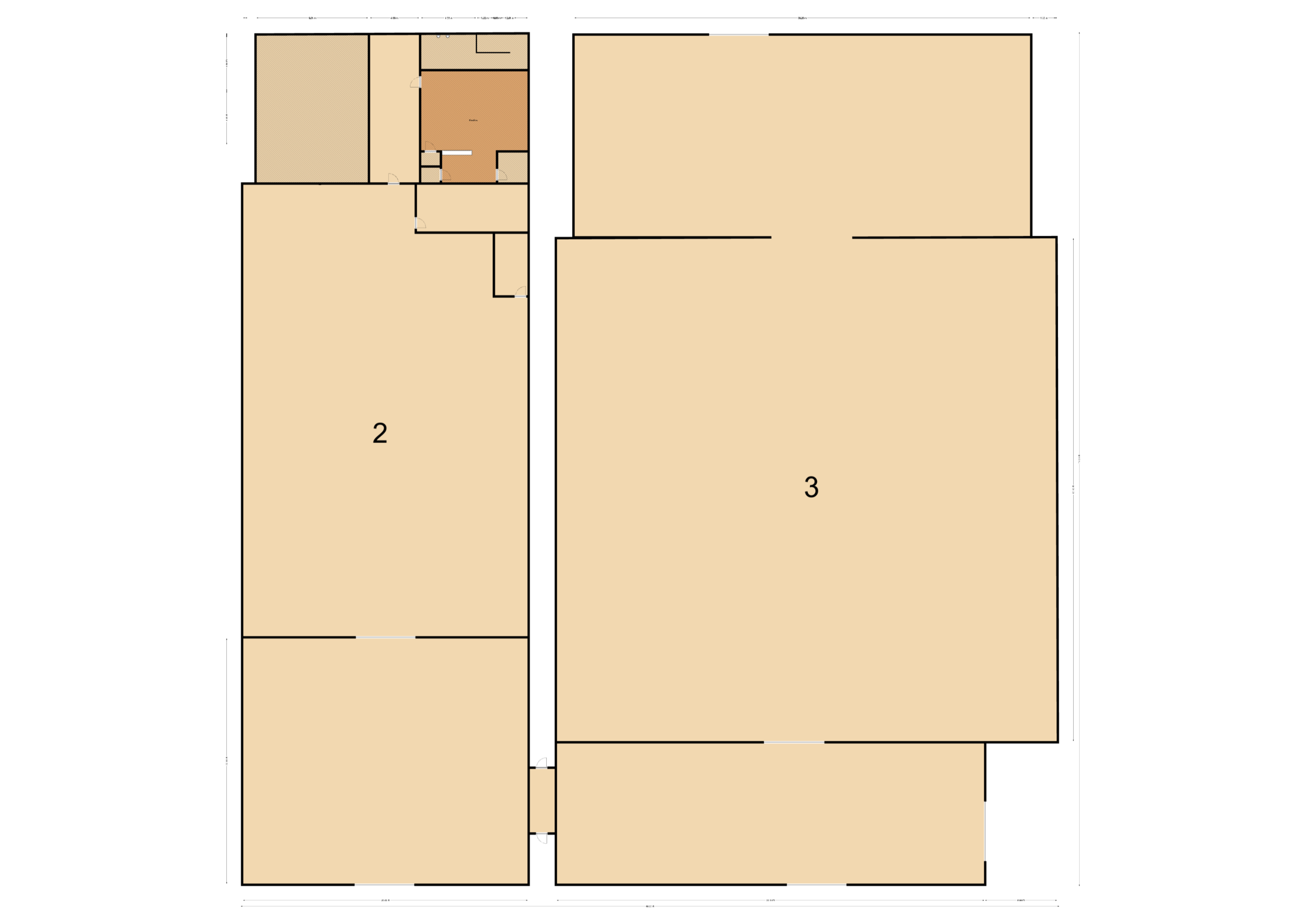 Plattegrond 1 van Mernaweg 46 in Wehe-den hoorn